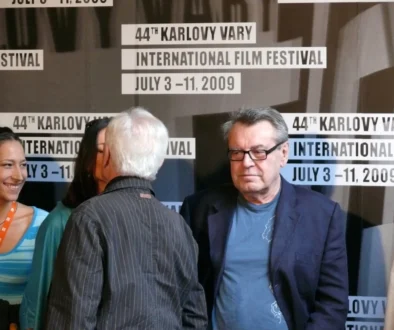 Miloš Forman na filmovém festivalu v Karlových Varech v roce 2009