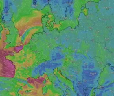 Proudění vzduchu aktuálně.
