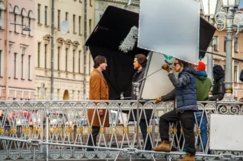 Keanu Reeves natáčí film.