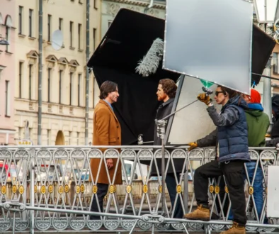 Keanu Reeves natáčí film.