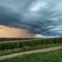 počasí déšt a zataženo nad domy