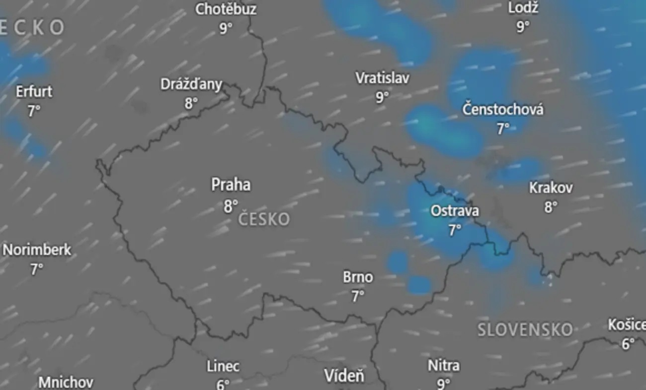 Srážky, teplota a proudění vzduchu v Česku 24 10 2025 ve 20 hodin | TVGURU.cz Srážky, teplota a proudění vzduchu v Česku 24. 10. 2025 ve 20 hodin
