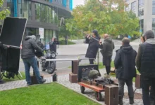 natáčení filmu venku