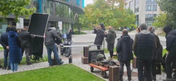 natáčení filmu venku