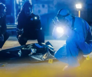 Forenzní tým na místě činu