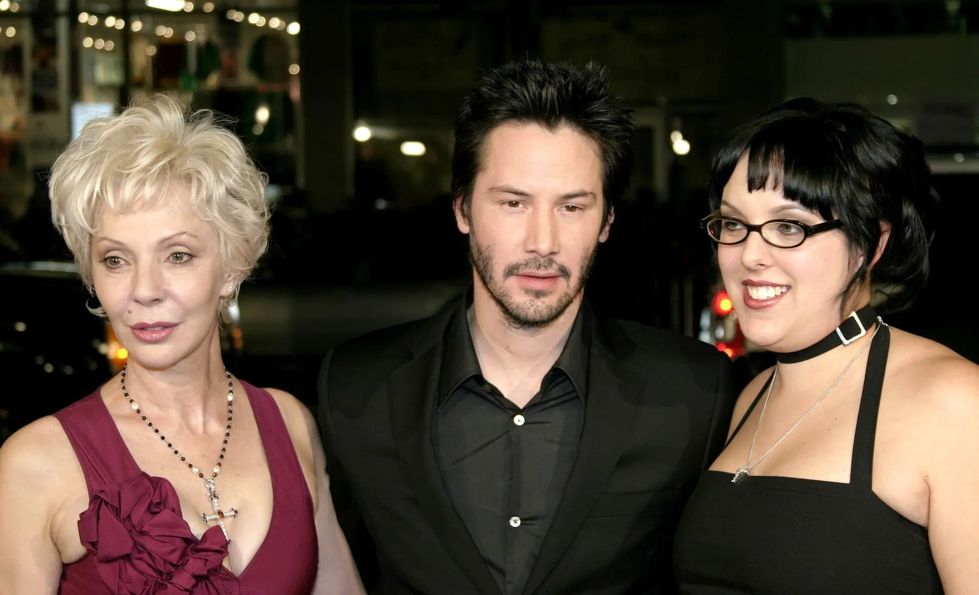 Keanu Reeves během premiéry snímku Constantine