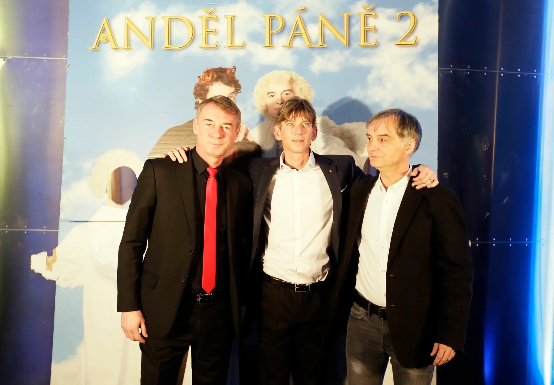 Jiří Strach s protagonisty pohádky Anděl páně | TVGURU.cz Jiří Strach s protagonisty pohádky Anděl páně