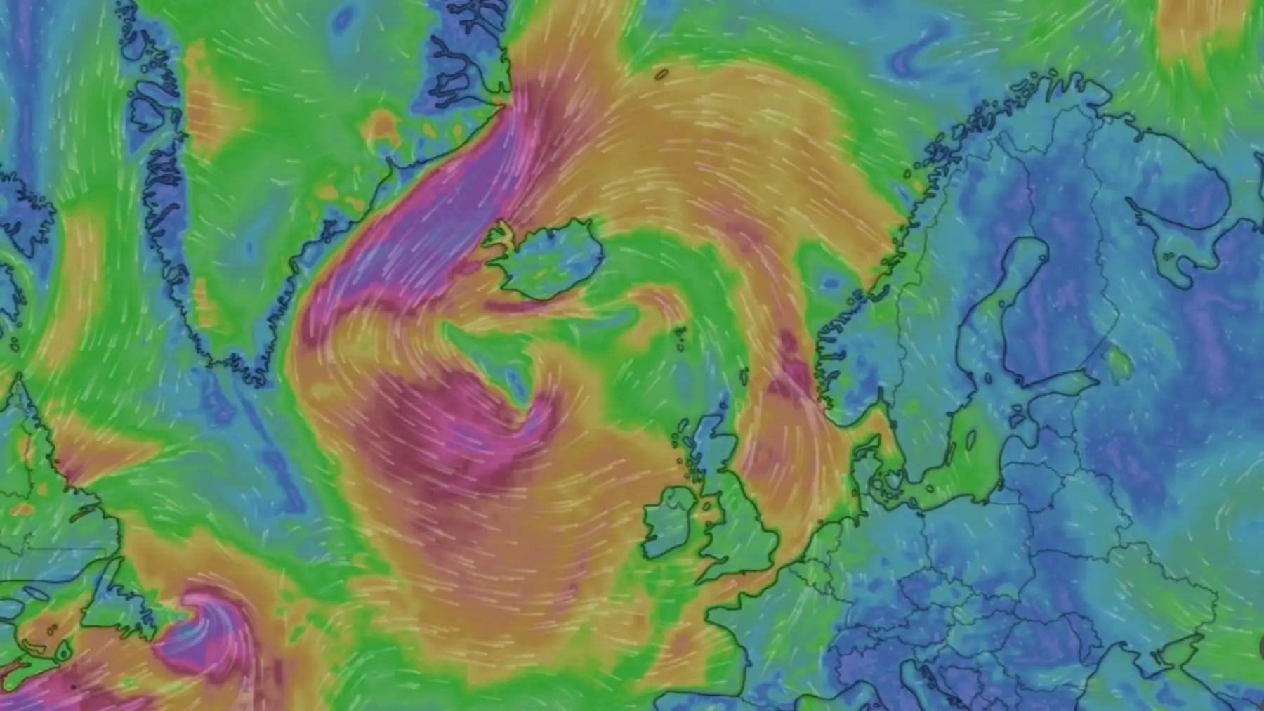 Aktuální proudění vzduchu nad Atlantikem | TVGURU.cz Aktuální proudění vzduchu nad Atlantikem