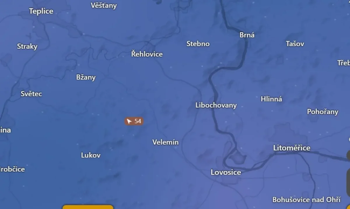 Předpokládané nárazy větru v neděli na Milešovce