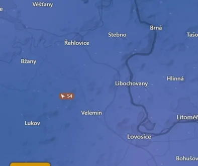 Předpokládané nárazy větru v neděli na Milešovce