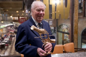 Kameraman František Němec při převzetí ceny za celoživotní dílo