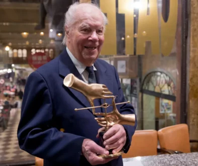 Kameraman František Němec při převzetí ceny za celoživotní dílo