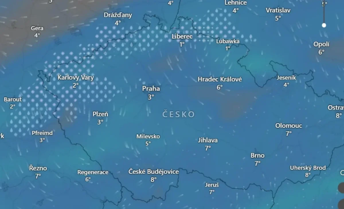 Situace dnes v ranních hodinách