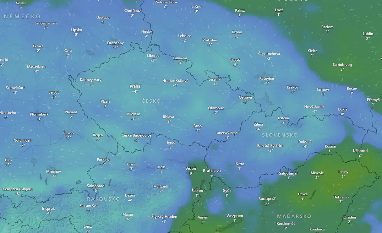 Snímek obrazovky 2025-11-20 162605 | TVGURU.cz mapa radaru české republiky