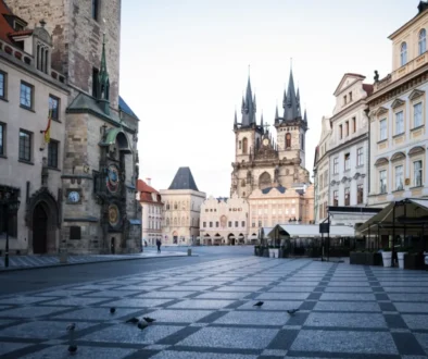 vylidněná Praha - Staroměstské náměstí