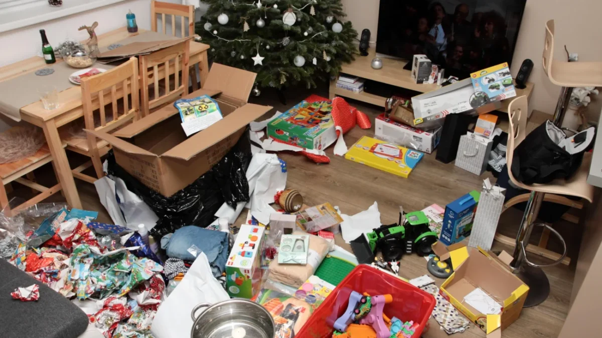 nepořádek v pokoji