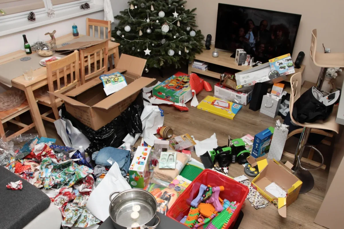 nepořádek v pokoji