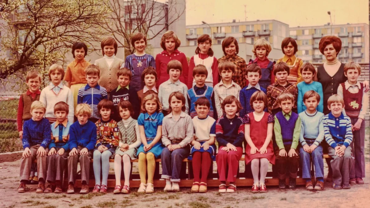 Retro fotografie československých školáků