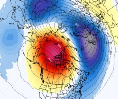 mapa studené fronty