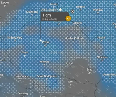 Sníh dnes ve 13 hodin