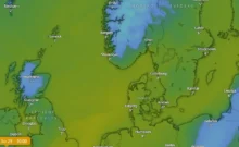 I v severní Evropě se teploty drží nad nulou