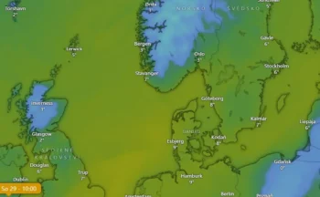 I v severní Evropě se teploty drží nad nulou