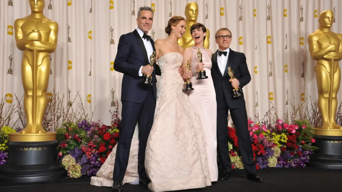 Američtí herci na předání cen Oscars.