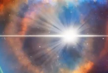 Znázornění výbuchu supernovy