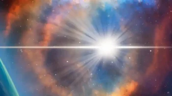 Znázornění výbuchu supernovy