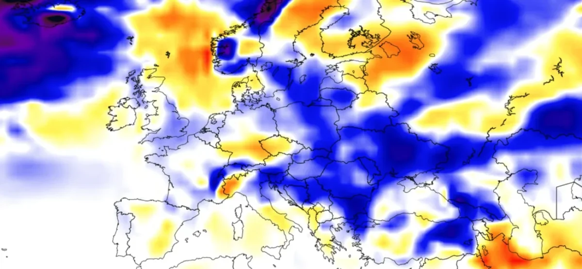 Počasí nad evropou se mění