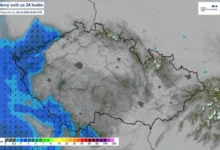 Nový sníh za 24 hodin