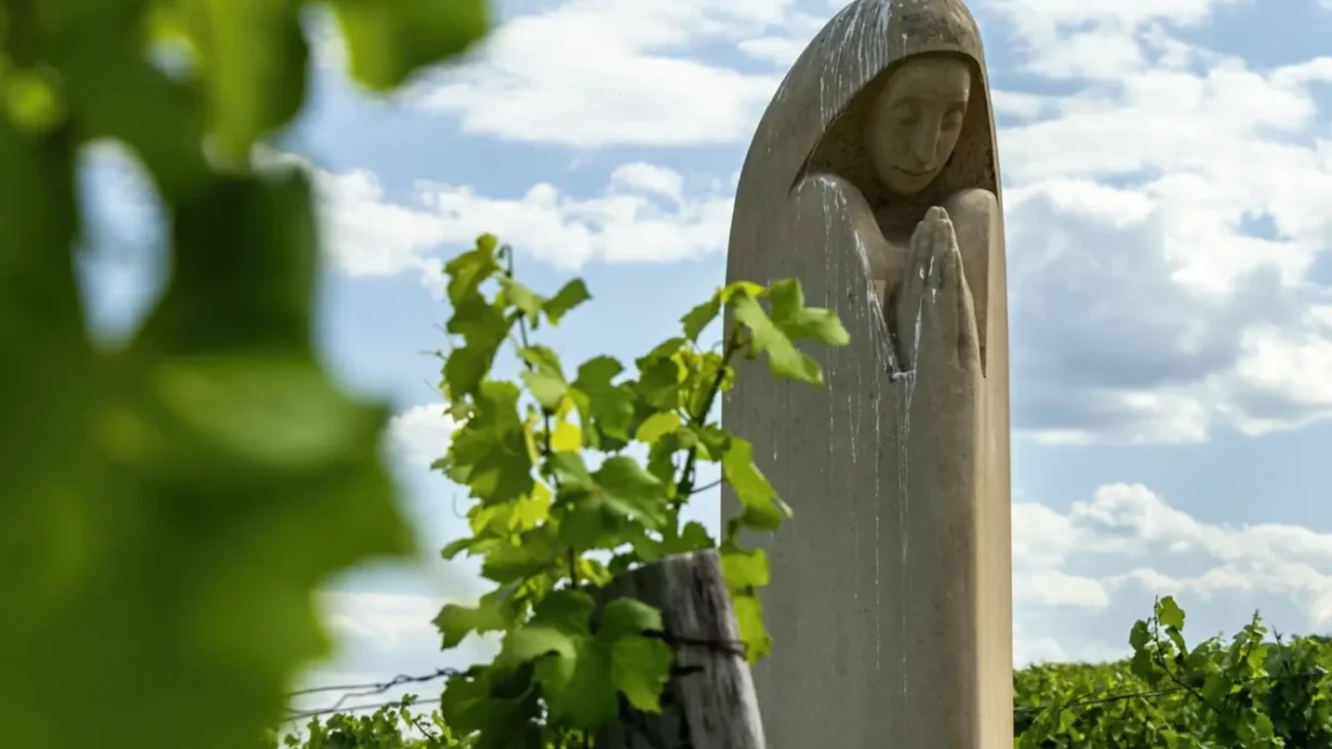 Socha sv. Anežky České na pavlovských vinohradech na Pálavě