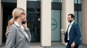 muž s ženou se na sebe usmívají