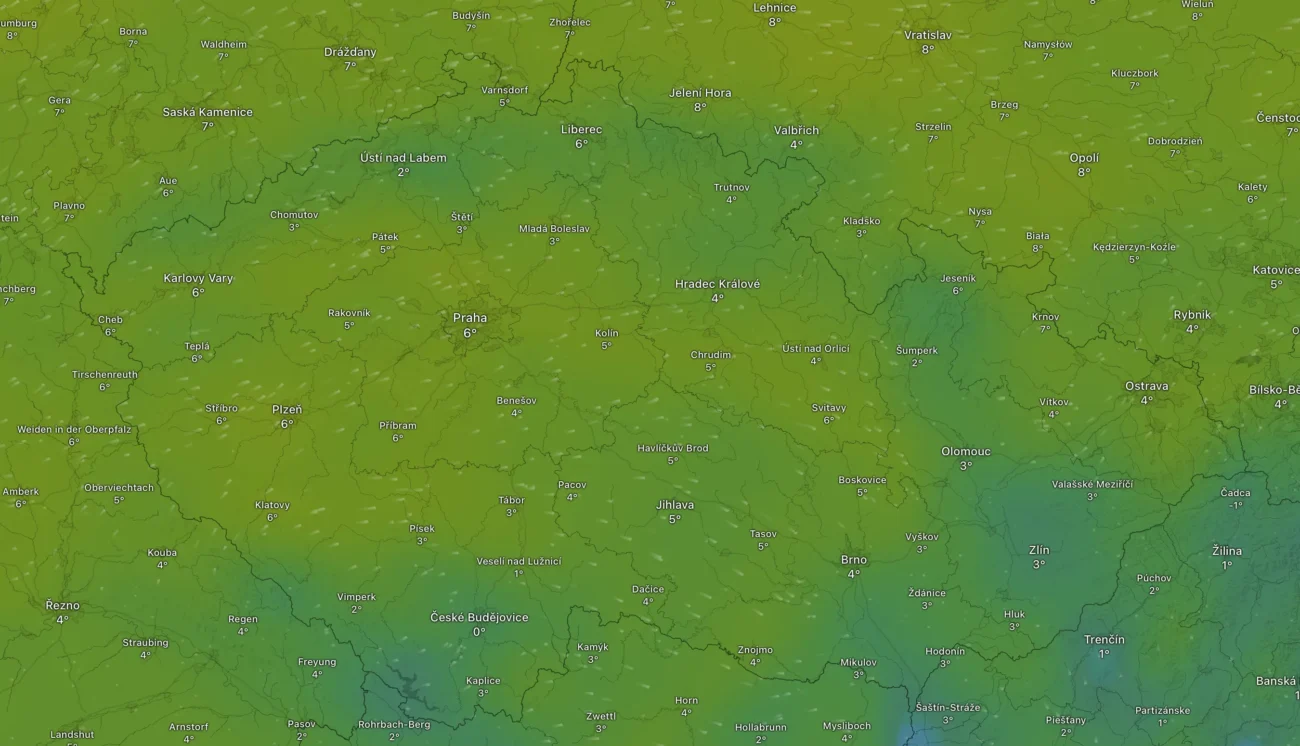 Snímek obrazovky 2025-12-07 v 193948 | TVGURU.cz Mapa pátečního počasí