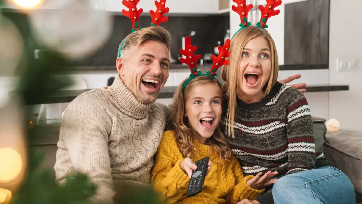 rodina před televizí