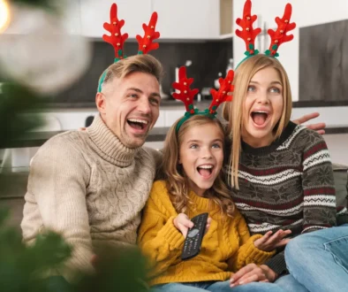 rodina před televizí