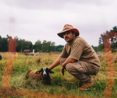 Vojtěch Kotek na farmě