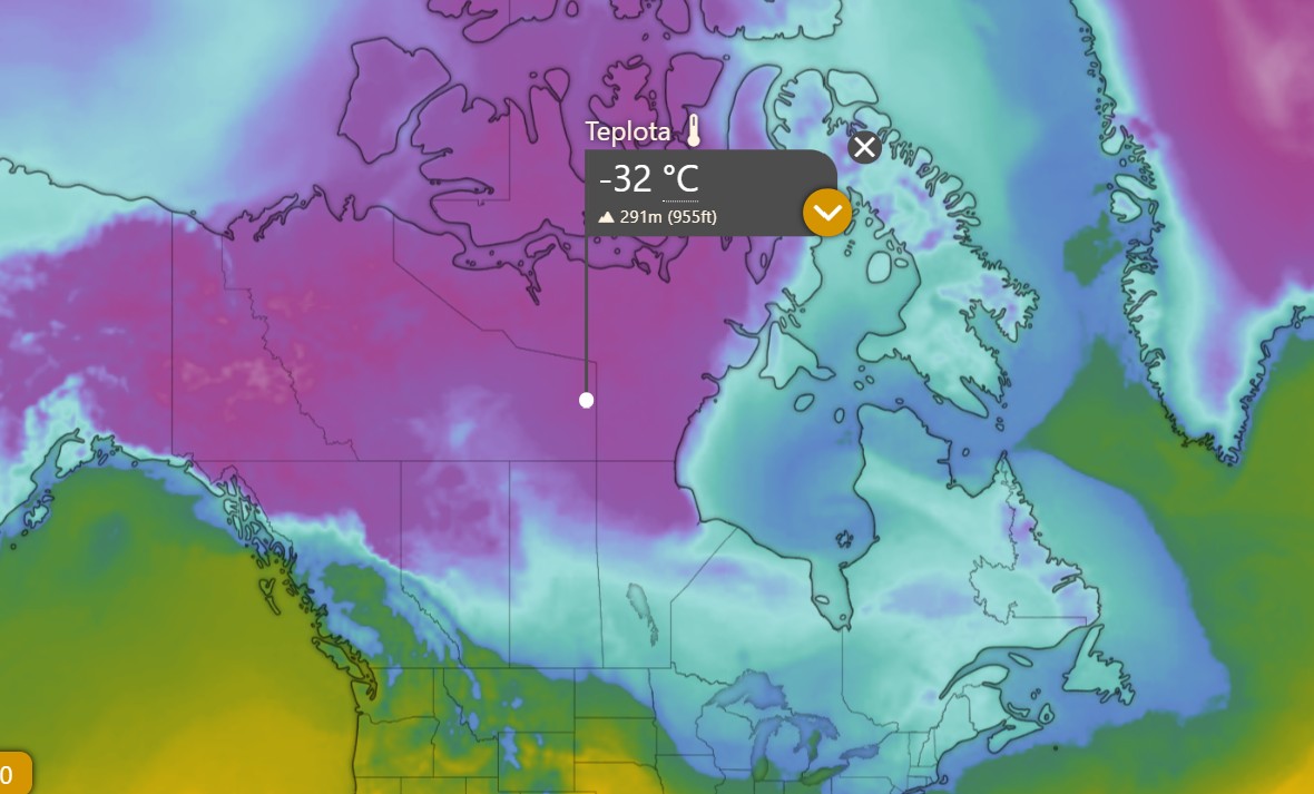 Prudký propad teplot v Severní Americe způsobilo narušení polárního víru | TVGURU.cz Prudký propad teplot v Severní Americe způsobilo narušení polárního víru