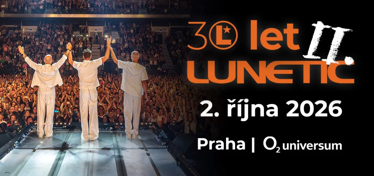 Lunetic opět zahrají v O2 universum | TVGURU.cz banner koncertu Lunetic