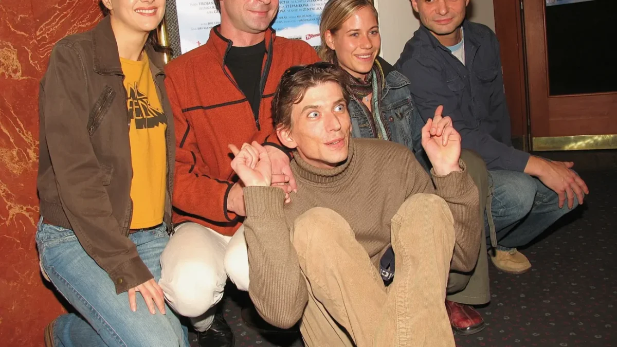 Jiří Strach a herci filmu Anděl páně