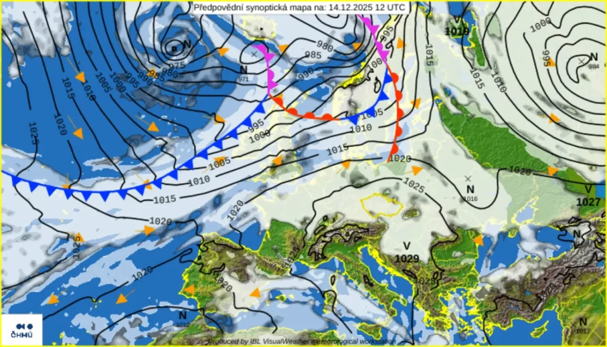 Předpovědní synoptická mapa