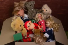 hromada retro hraček