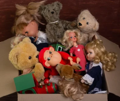 hromada retro hraček