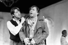 Jiří Lábus a Jiří Langmajer v divadle