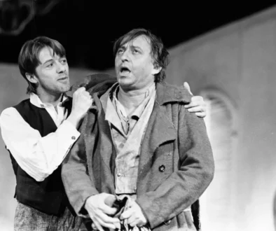 Jiří Lábus a Jiří Langmajer v divadle