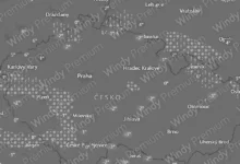 Sněžení a mrznoucí déšť 28 prosince v 5 hodin ráno