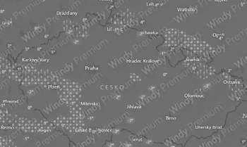 Sněžení a mrznoucí déšť 28 prosince v 5 hodin ráno