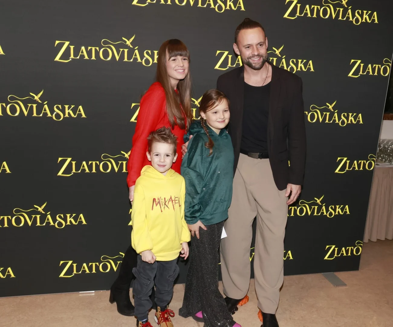 Michael Foret se svou rodinou.