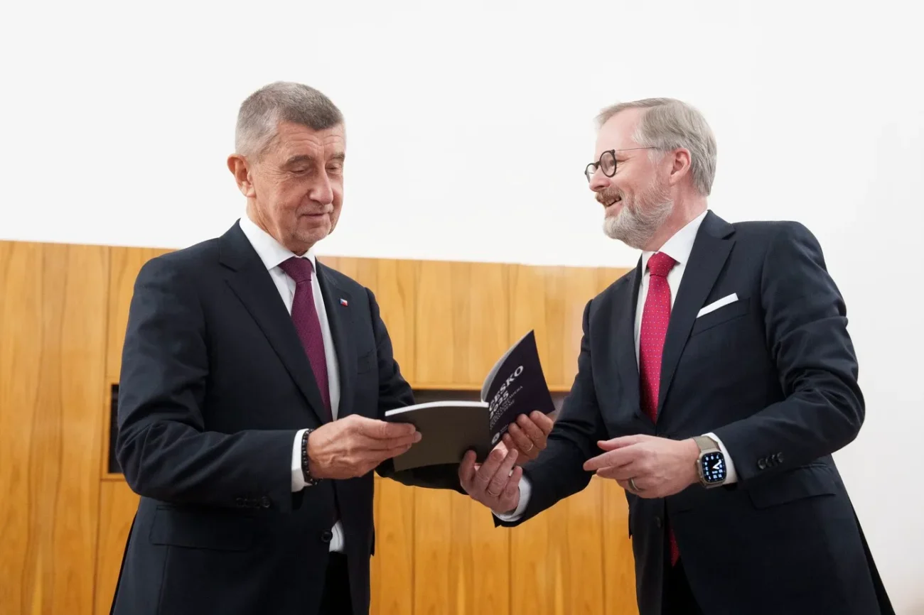 Andrej Babiš a Petr Fiala 