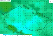 Sobotní denní maxima